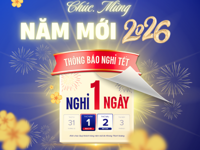 THÔNG BÁO NGHỈ TẾT DƯƠNG LỊCH 2026