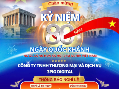 THÔNG BÁO NGHỈ LỄ QUỐC KHÁNH 2/9